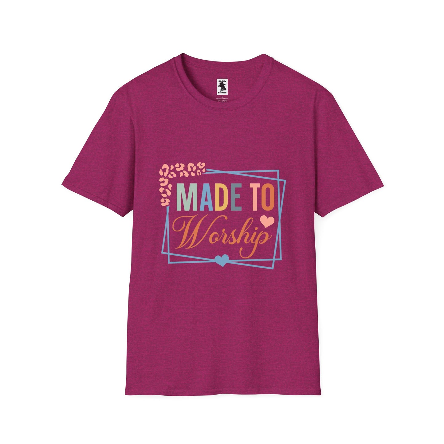 Made to Worship Unisex Softstyle T-Shirt - Inspirational Faith Tee