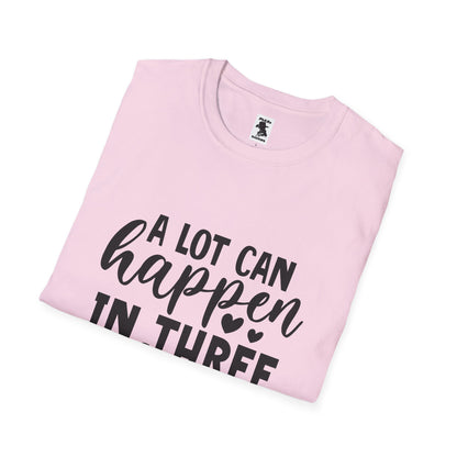 Inspirational Unisex Softstyle T-Shirt - 'A Lot Can Happen in Three Days'