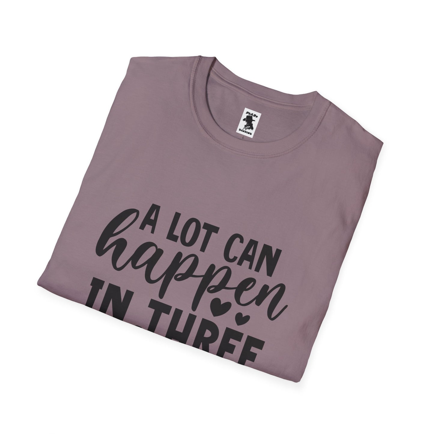 Inspirational Unisex Softstyle T-Shirt - 'A Lot Can Happen in Three Days'