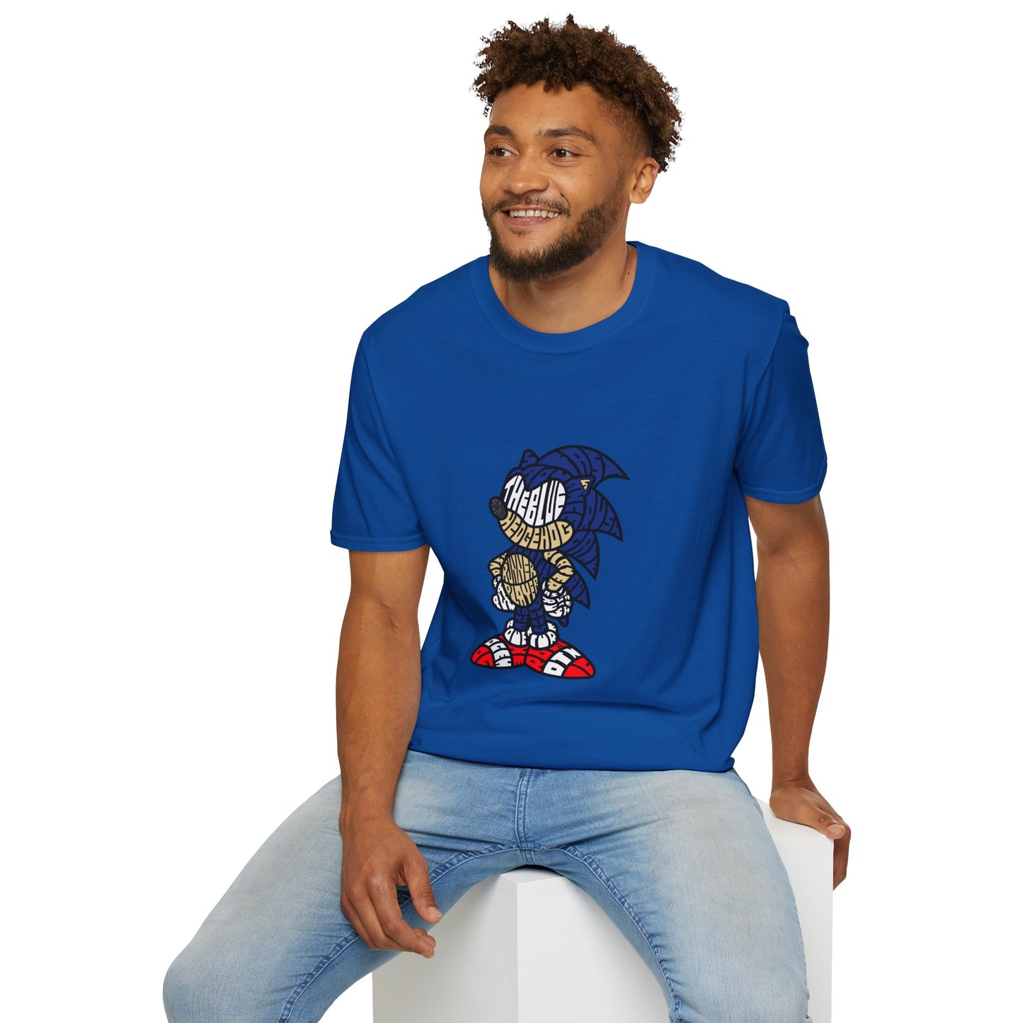 Nostalgic Sonic Graphic T-Shirt - Unisex Softstyle Tee