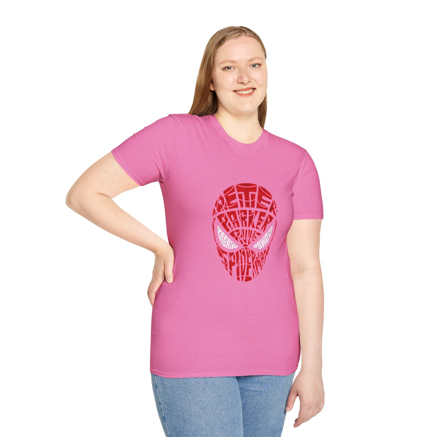 Spiderman Inspired Unisex Softstyle T-Shirt - Perfect for Comic Fans