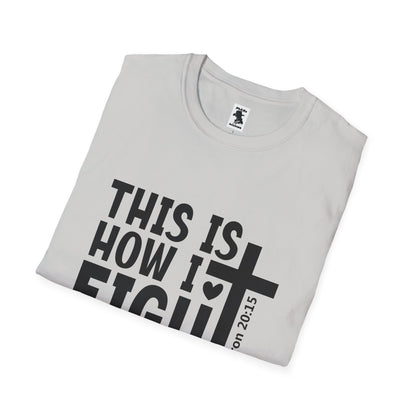 Faith-Inspired Unisex Softstyle T-Shirt - 'This Is How I Fight My Battles'