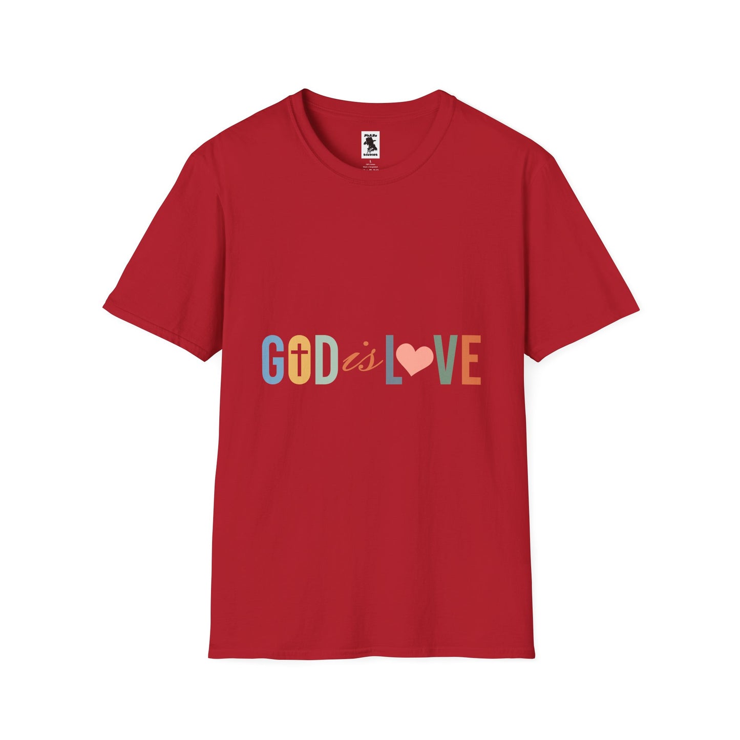 God is Love Unisex Softstyle T-Shirt - Faith-Inspired Apparel