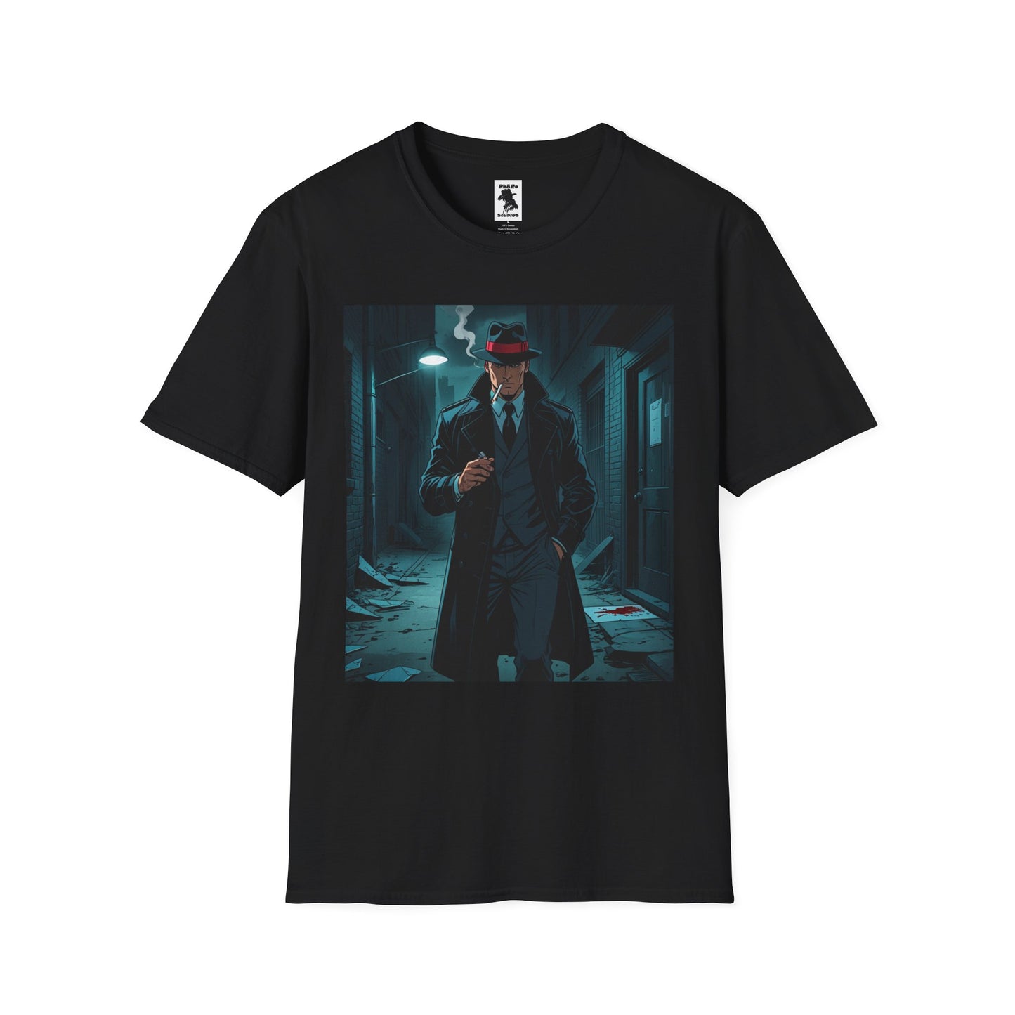 Ace Calloway Graphic T-Shirt for Crime Noir Fans