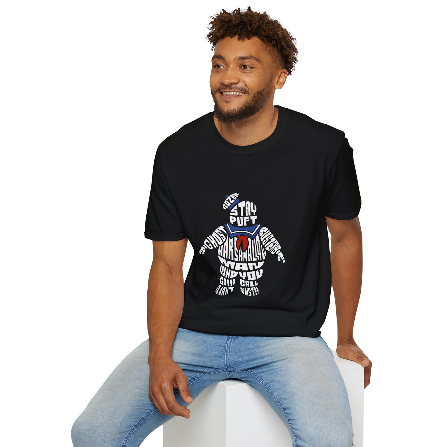 Stay Puft Marshmallow Man Unisex Softstyle T-Shirt - Retro Ghostbusters Tee