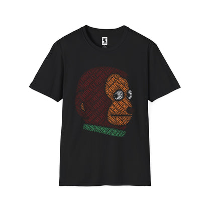 Playful Monkey Graphic Unisex Softstyle T-Shirt - Perfect for Fun Outings and Casual Wear