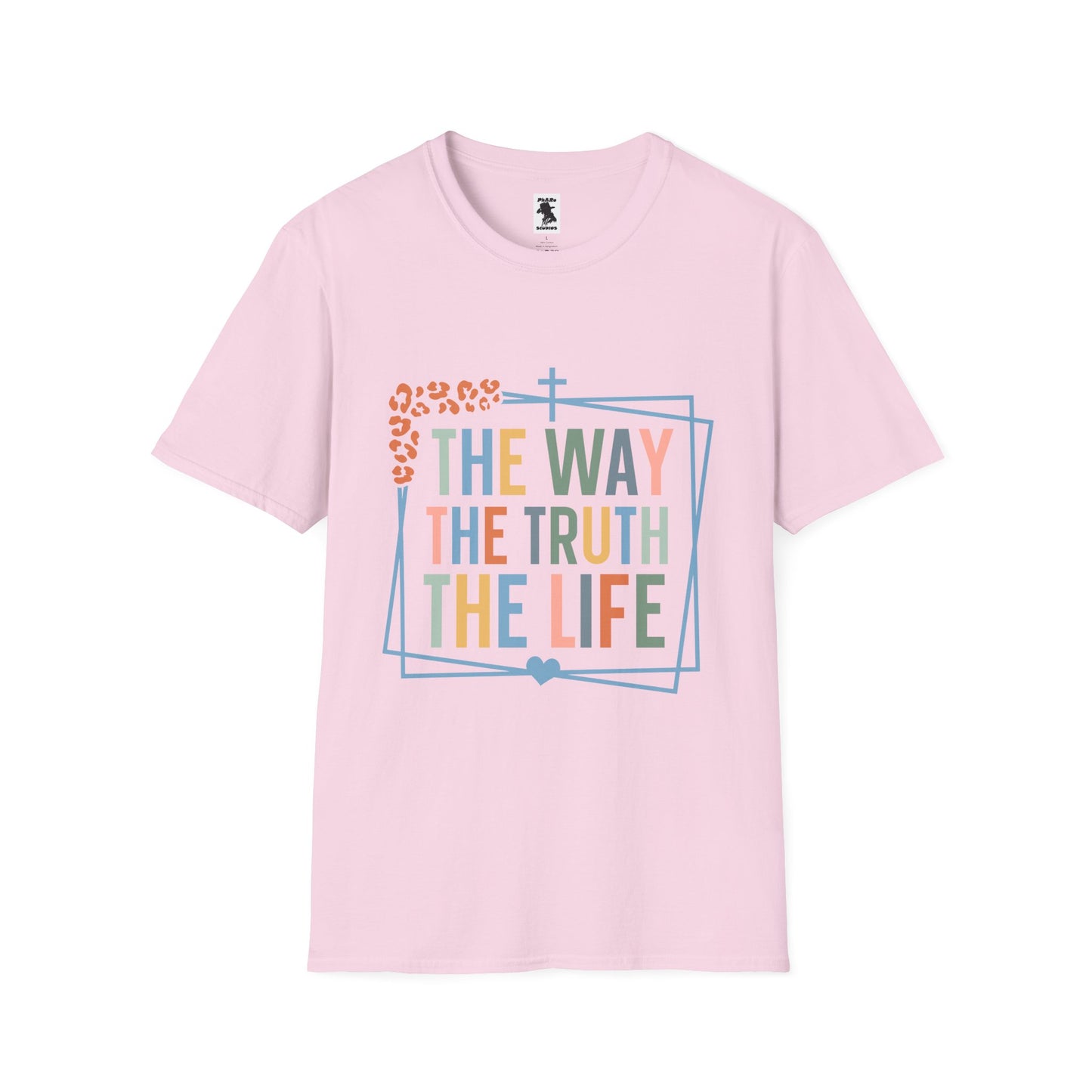 Inspirational Unisex Softstyle T-Shirt - "The Way, The Truth, The Life"