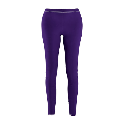 Purple - Women's Mid-rise Casual Leggings