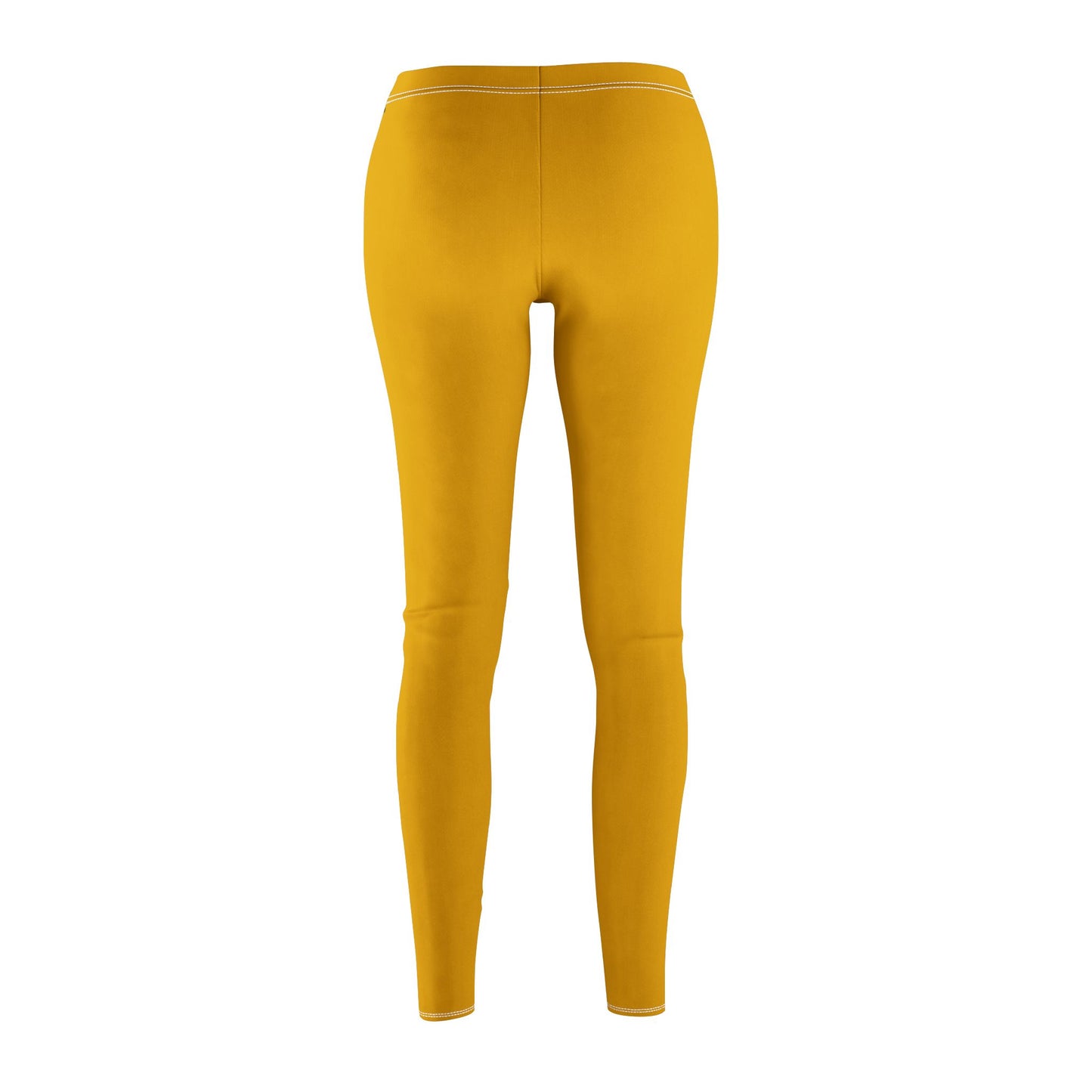 Yellow - Women's Mid-rise Casual Leggings