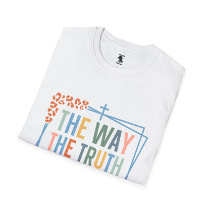 Inspirational Unisex Softstyle T-Shirt - "The Way, The Truth, The Life"