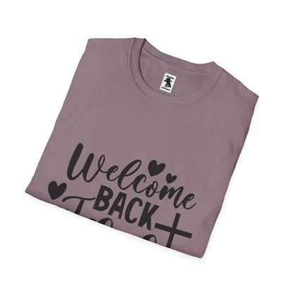 Welcome Back Jesus Unisex Softstyle T-Shirt - Faith Inspired Apparel