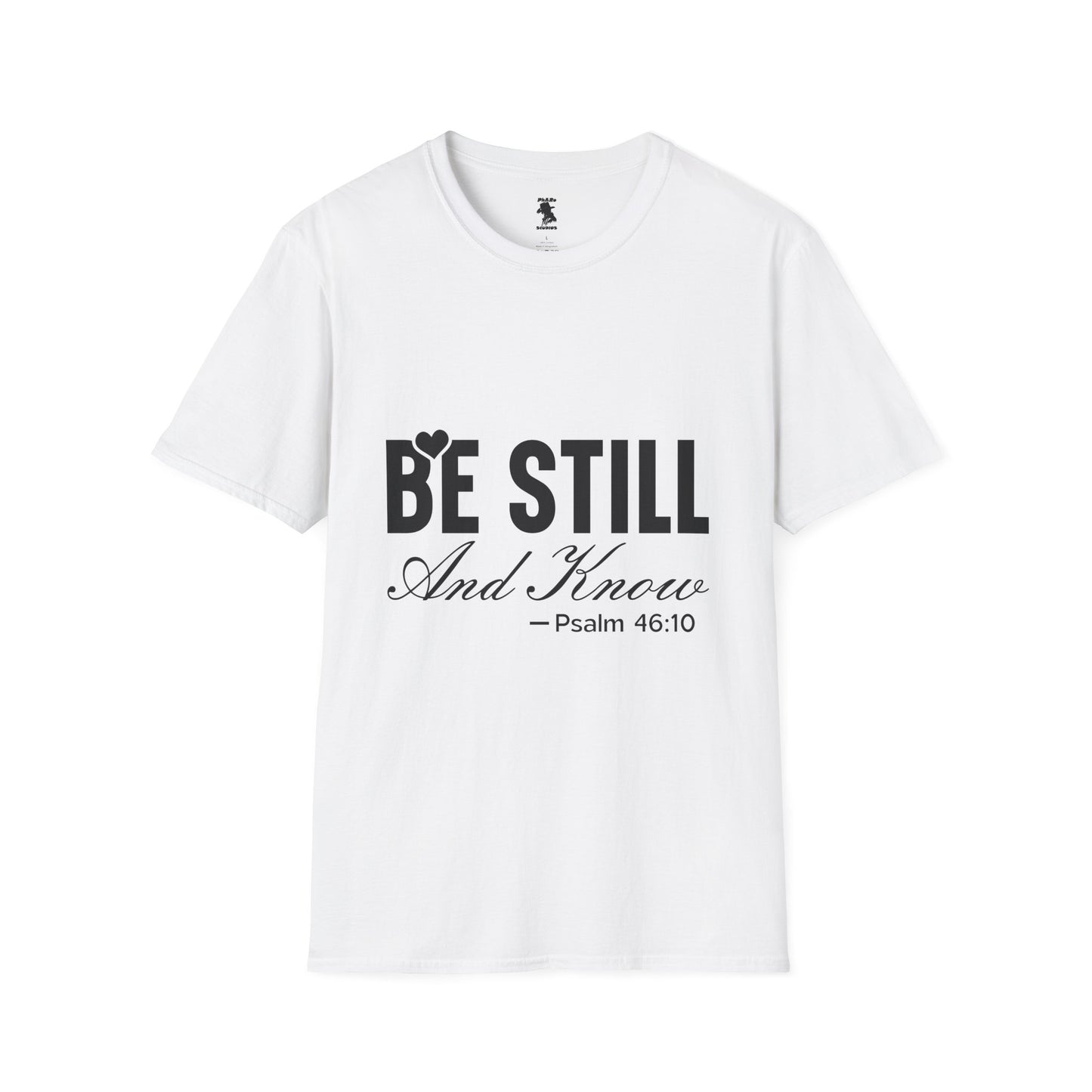 Be Still and Know Unisex Softstyle T-Shirt - Inspirational Christian Apparel