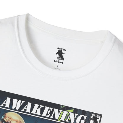 Awakening Graphic Unisex Softstyle T-Shirt - Bold Comic Style Design