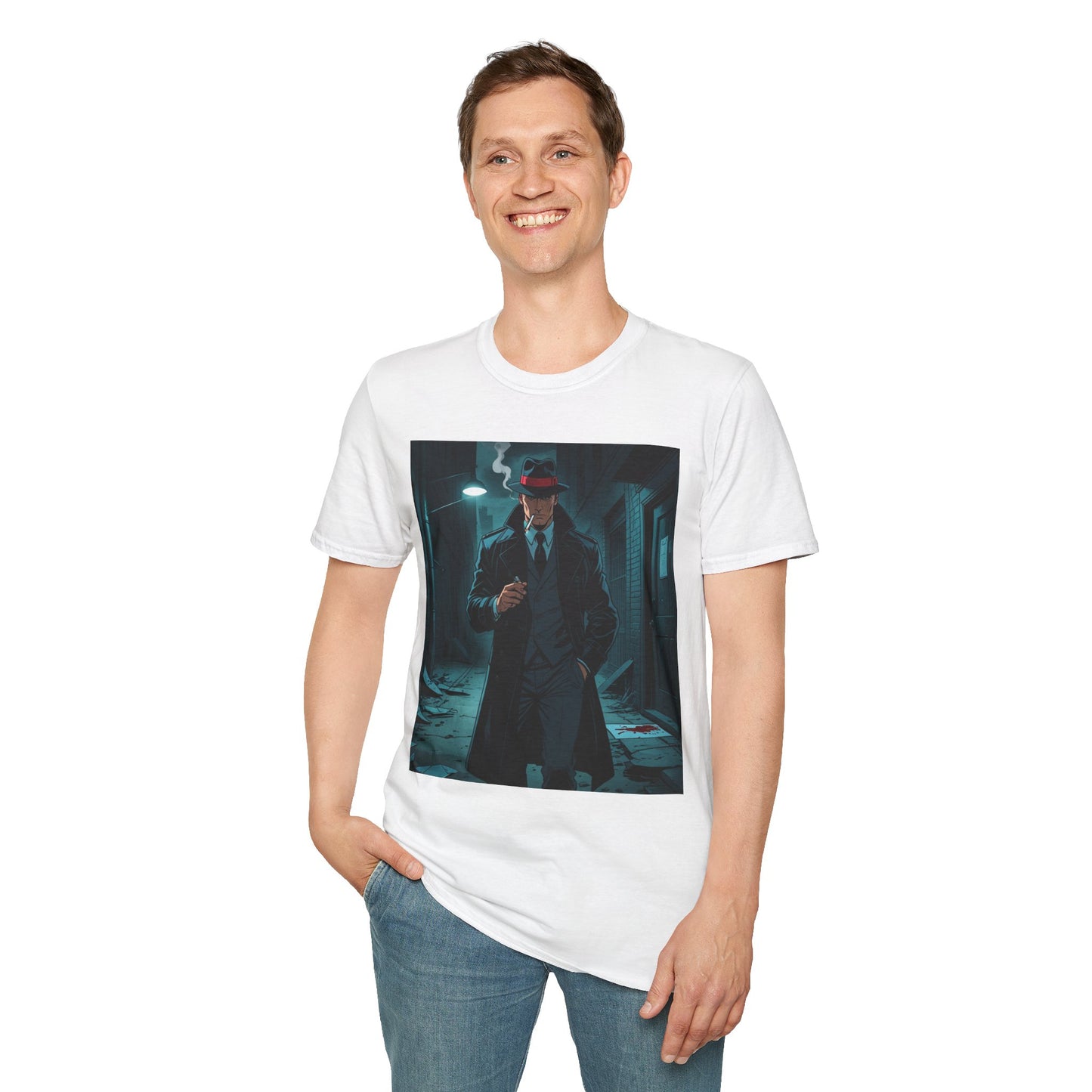 Ace Calloway Graphic T-Shirt for Crime Noir Fans