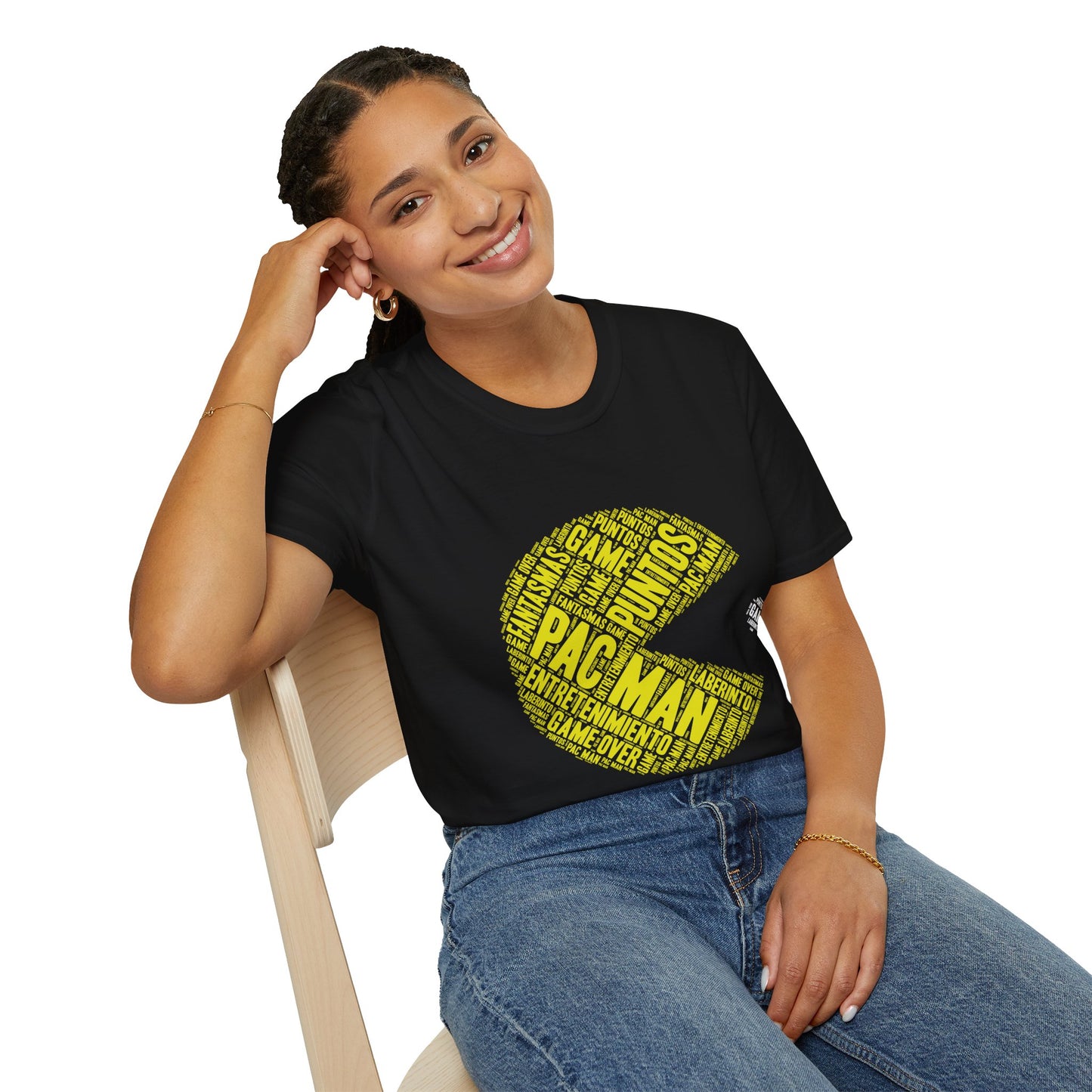 Retro Pac-Man Unisex Softstyle T-Shirt - Gamer Apparel for Nostalgic Fans