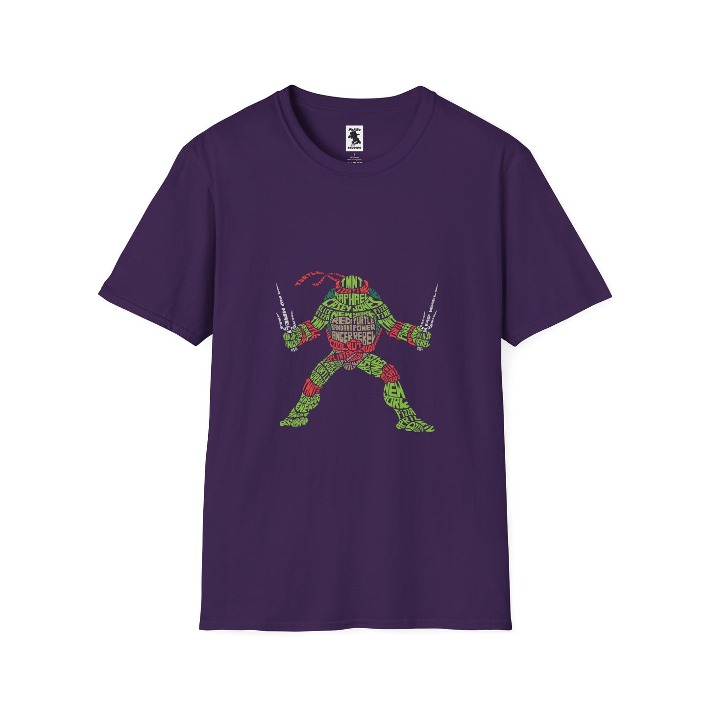 Raphael Ninja Turtle Graphic T-Shirt | Unisex Softstyle Tee for Fans