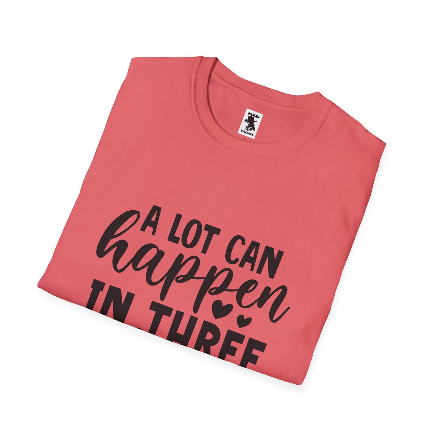 Inspirational Unisex Softstyle T-Shirt - 'A Lot Can Happen in Three Days'