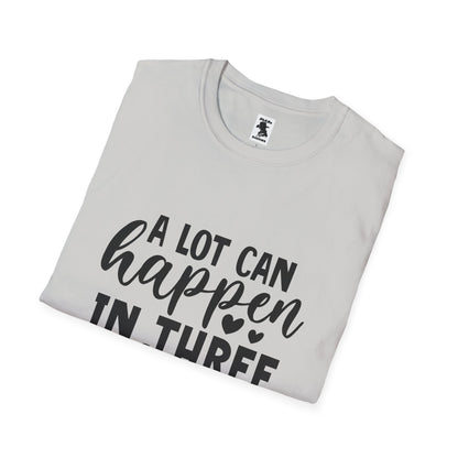 Inspirational Unisex Softstyle T-Shirt - 'A Lot Can Happen in Three Days'