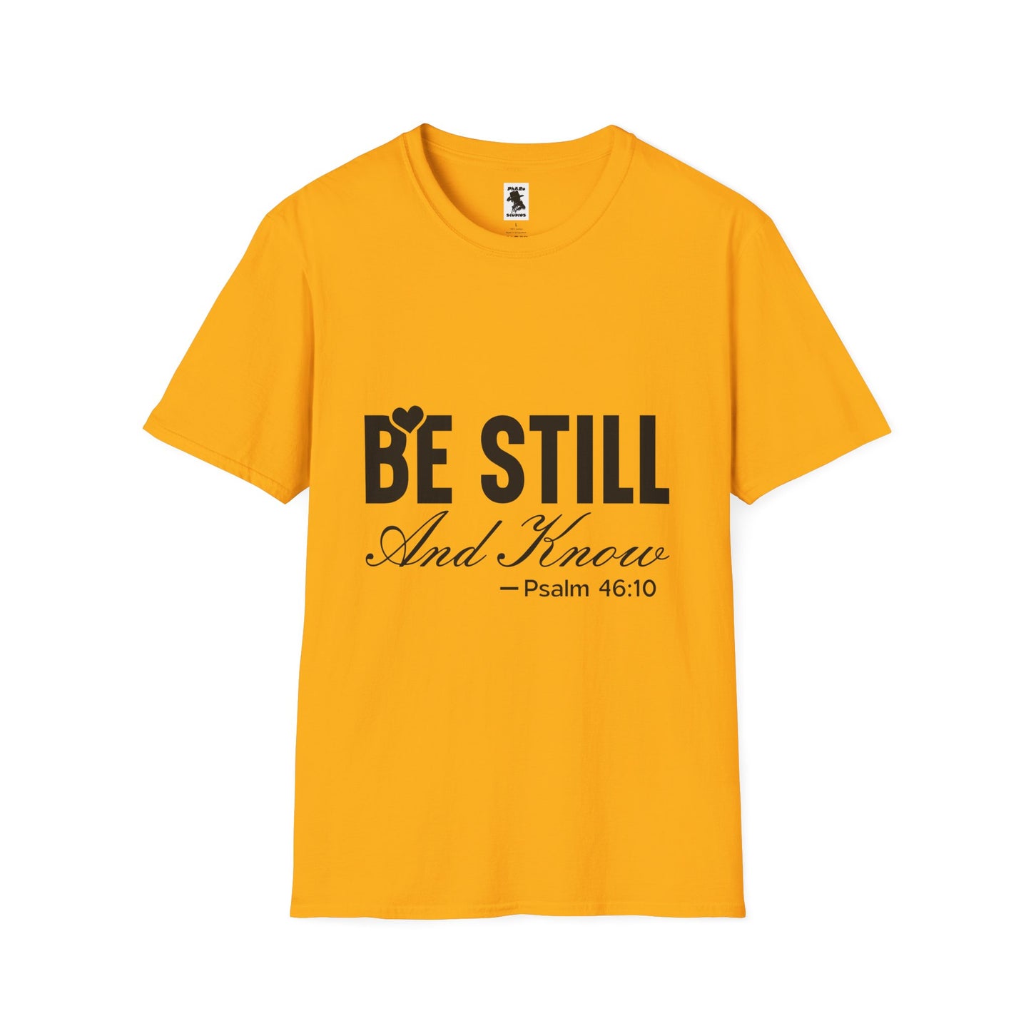 Be Still and Know Unisex Softstyle T-Shirt - Inspirational Christian Apparel