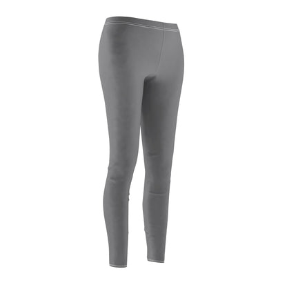 Gray - Women's Mid-rise Casual Leggings