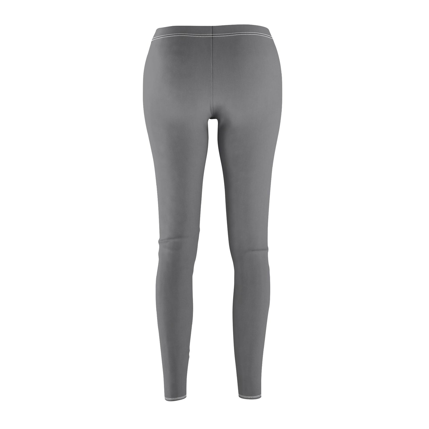 Gray - Women's Mid-rise Casual Leggings