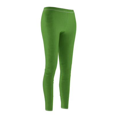 Green - Women's Mid-rise Casual Leggings