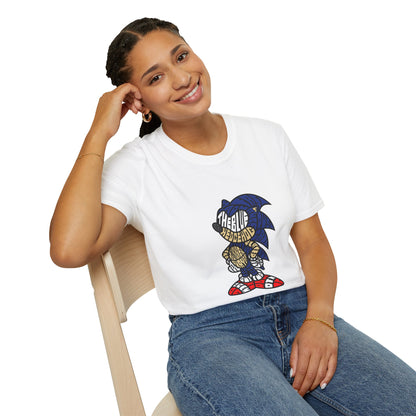 Nostalgic Sonic Graphic T-Shirt - Unisex Softstyle Tee