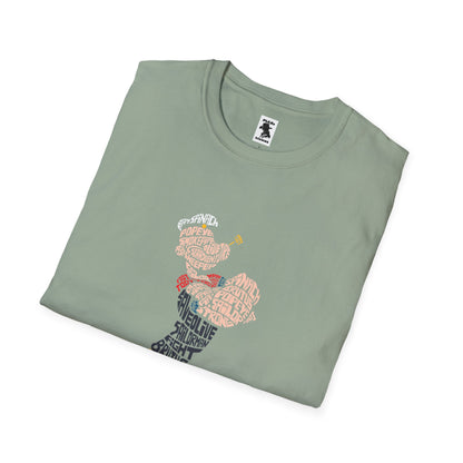 Retro Popeye Softstyle Unisex T-Shirt for Fans