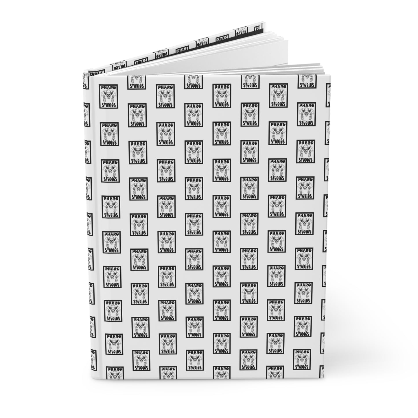 Hardcover Journal - PhARo Studios Logo Pattern