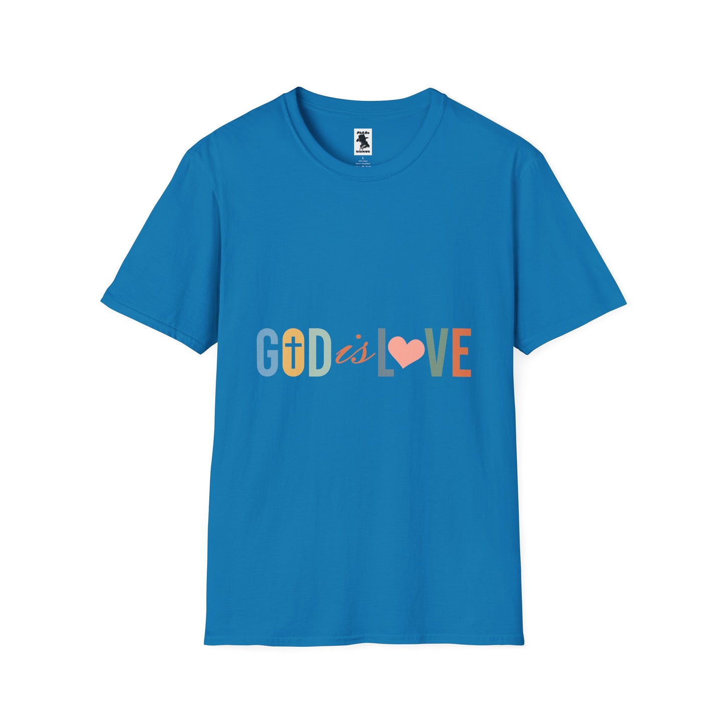 God is Love Unisex Softstyle T-Shirt - Faith-Inspired Apparel