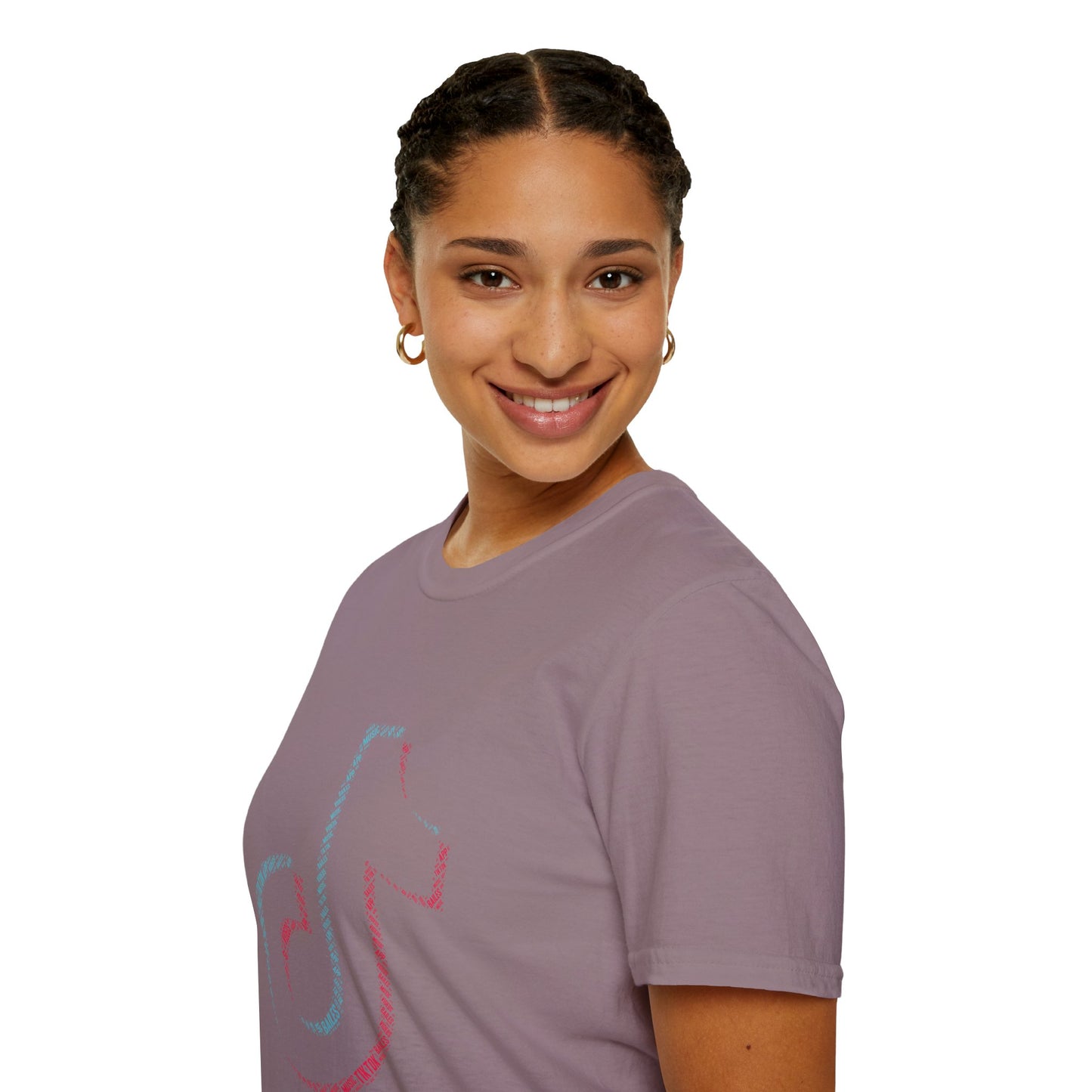 TikTok Logo Unisex Softstyle T-Shirt with Colorful Design