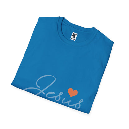 Jesus Love Unisex Softstyle T-Shirt - Faith-Inspired Casual Wear