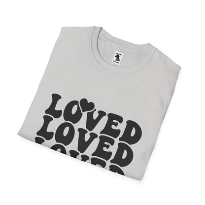 Loved Unisex Softstyle T-Shirt - Inspirational Faith Apparel - Perfect for Gifts and Celebrations