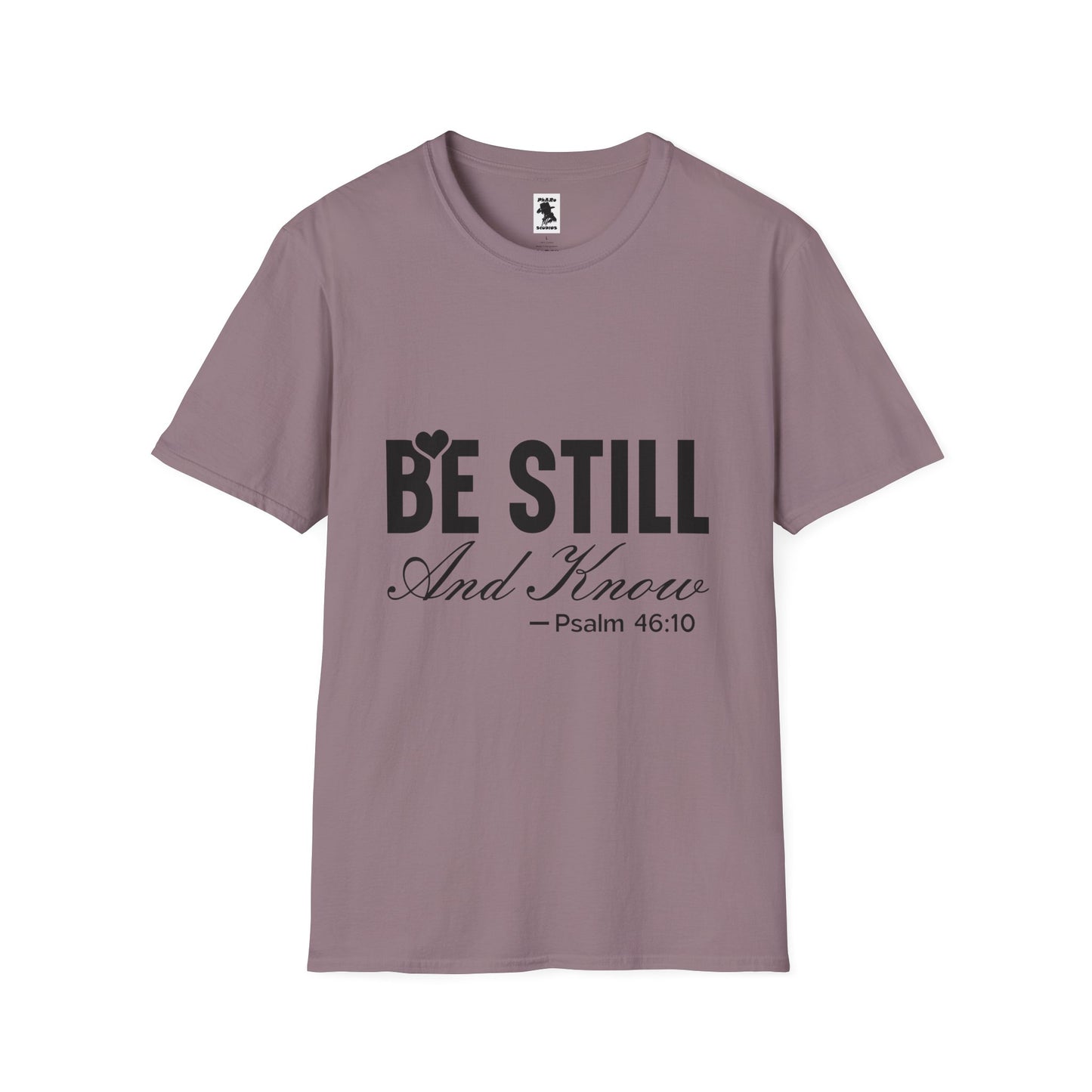 Be Still and Know Unisex Softstyle T-Shirt - Inspirational Christian Apparel