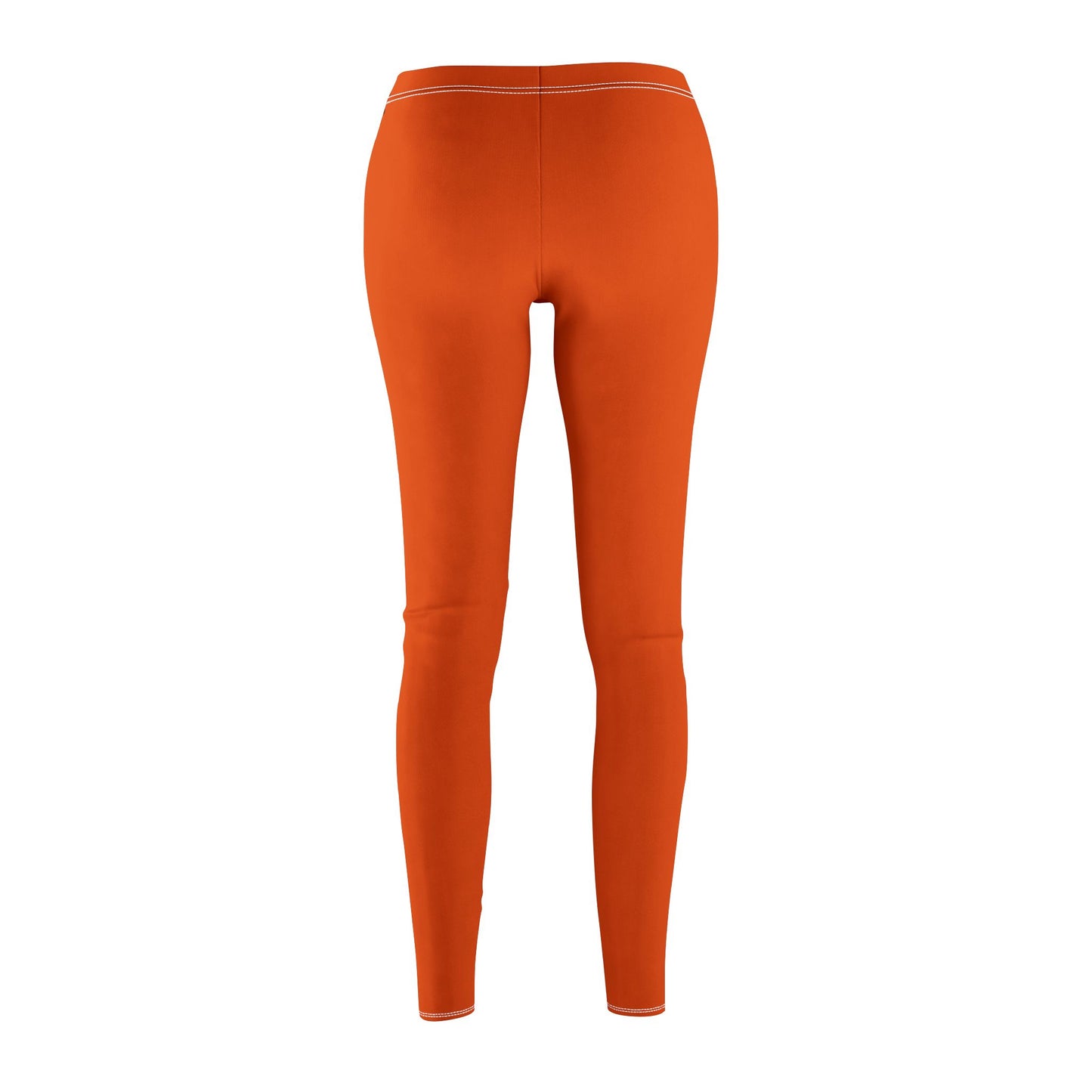 Orange - Women's Mid-rise Casual Leggings