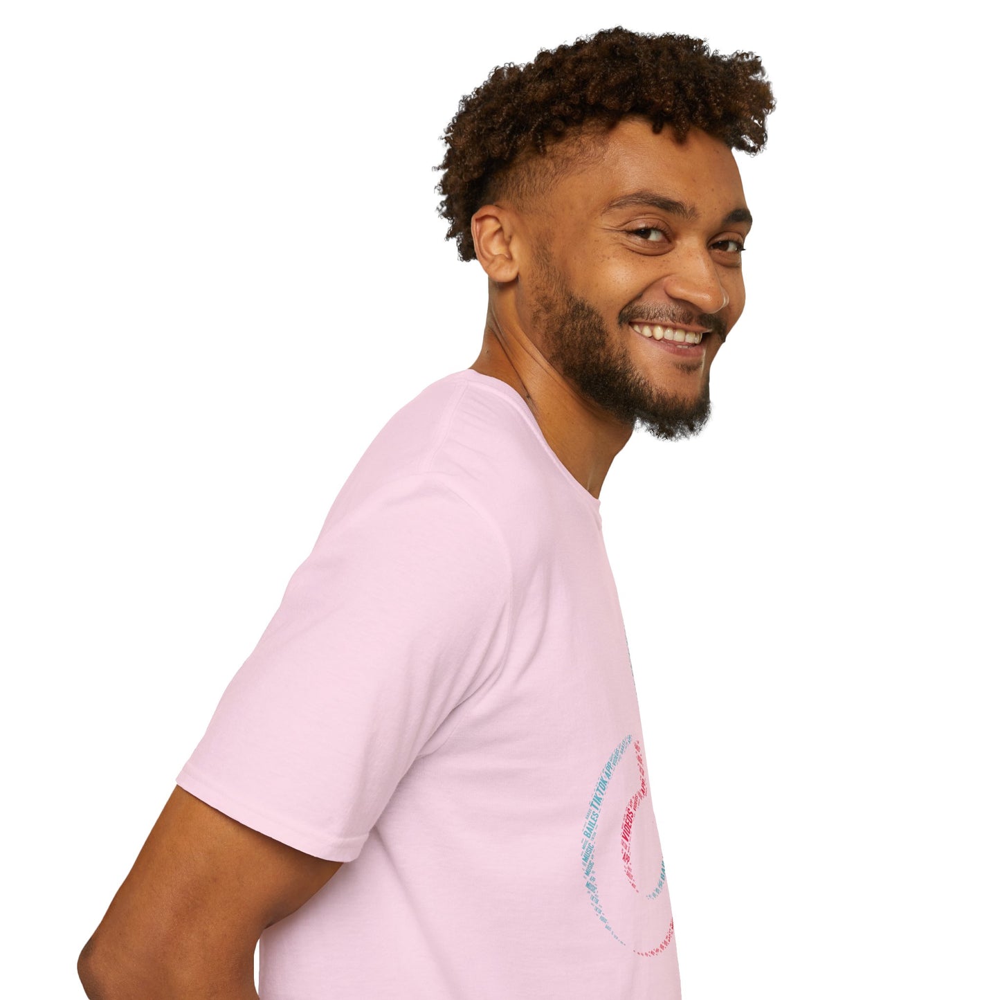 TikTok Logo Unisex Softstyle T-Shirt with Colorful Design