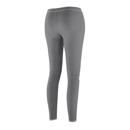 Gray - Women's Mid-rise Casual Leggings