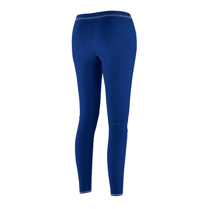 Dark Blue - Women's Mid-rise Casual Leggings