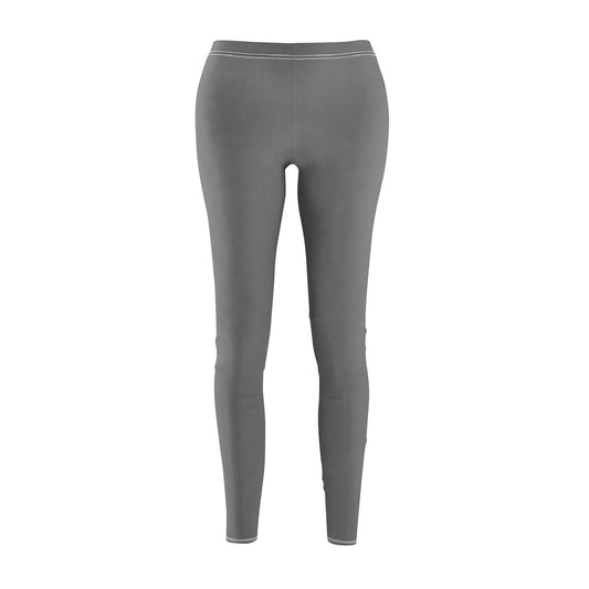 Gray - Women's Mid-rise Casual Leggings