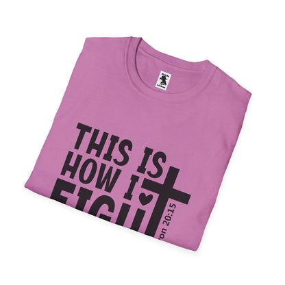 Faith-Inspired Unisex Softstyle T-Shirt - 'This Is How I Fight My Battles'