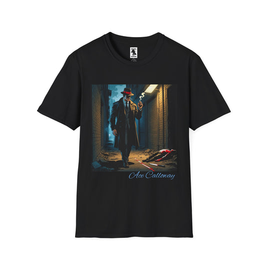 Ace Calloway Graphic Unisex Softstyle T-Shirt - Vintage Detective Vibe, Perfect for Fans and Gift Occasions