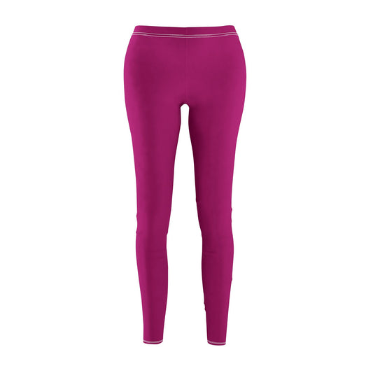 Pink - Women's Mid-rise Casual Leggings