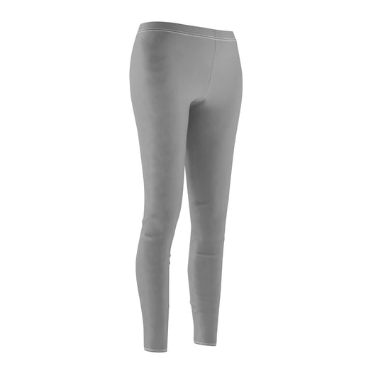 Light Gray - Women's Mid-rise Casual Leggings