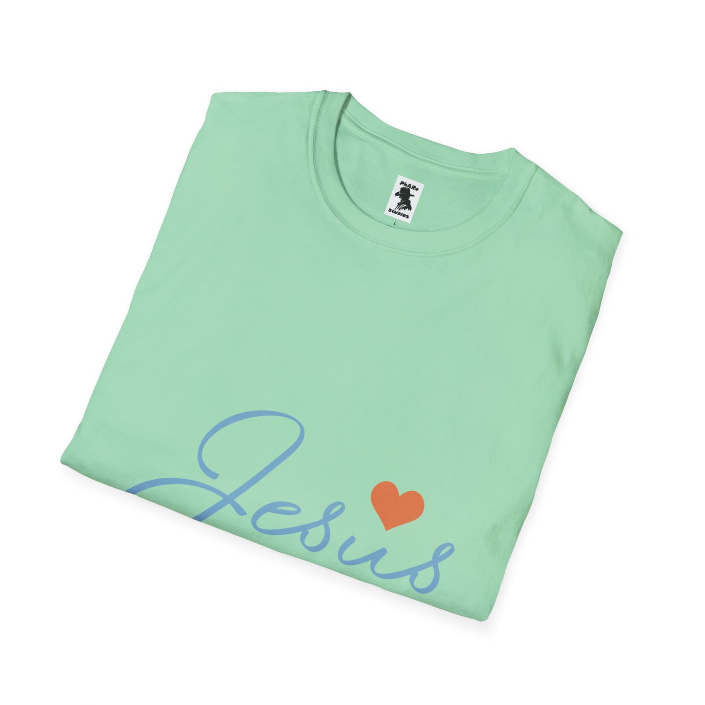 Jesus Love Unisex Softstyle T-Shirt - Faith-Inspired Casual Wear