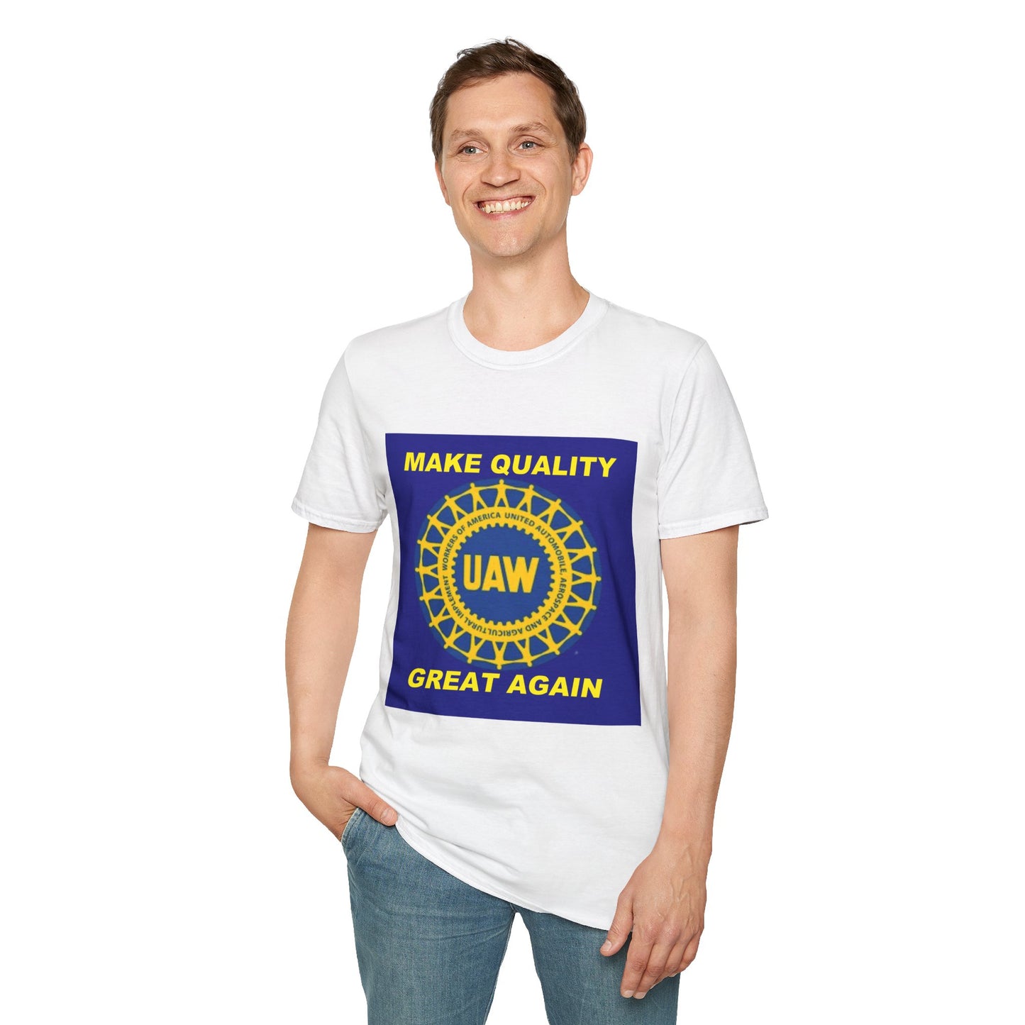 UAW Make Quality Great Again Unisex Softstyle T-Shirt