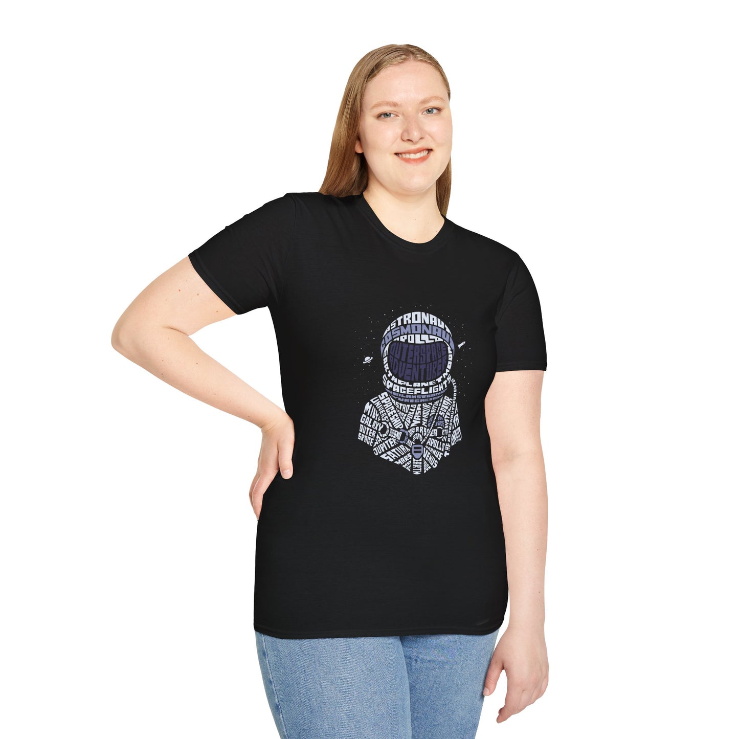 Astronaut-Inspired Unisex Softstyle T-Shirt - Celebration of Space Exploration