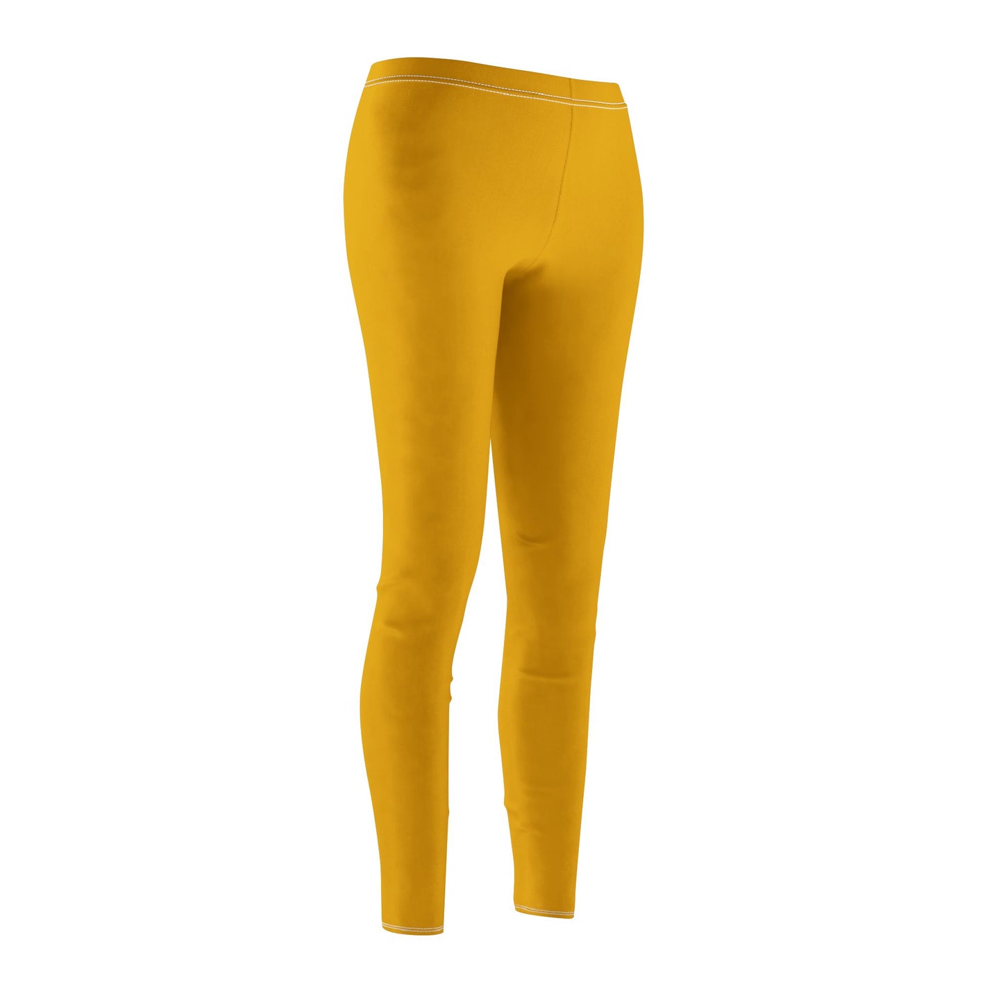 Yellow - Women's Mid-rise Casual Leggings