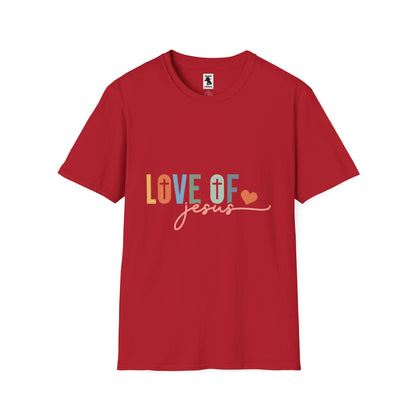 Love of Jesus Unisex Softstyle T-Shirt - Faith-Based Graphic Tee