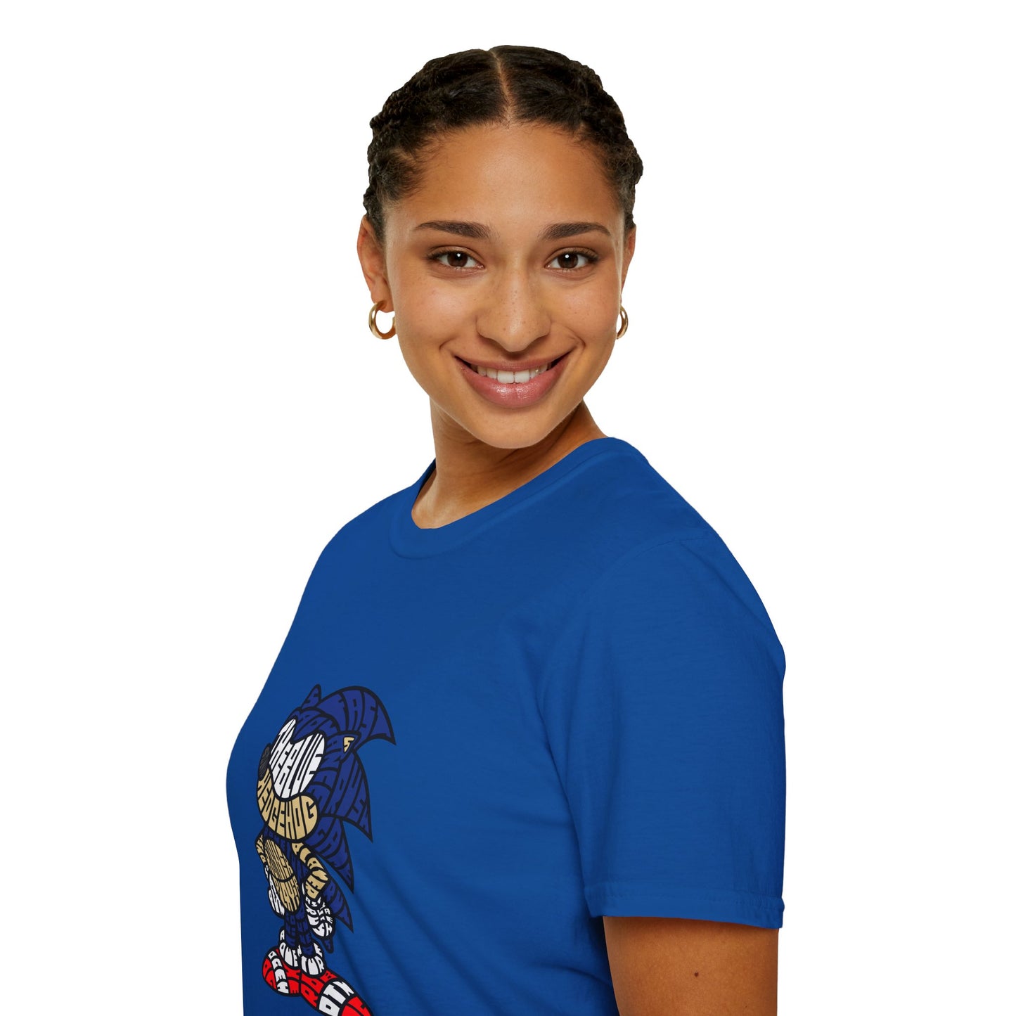 Nostalgic Sonic Graphic T-Shirt - Unisex Softstyle Tee