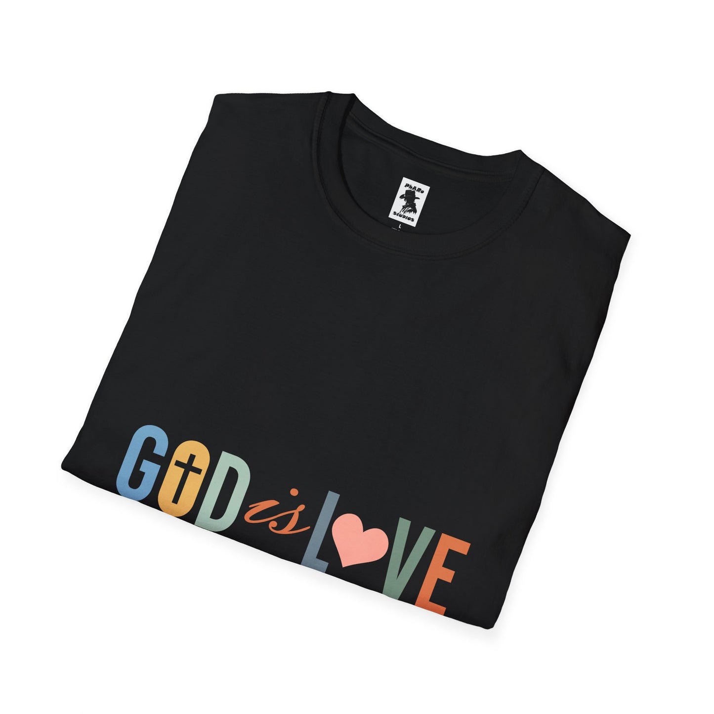 God is Love Unisex Softstyle T-Shirt - Faith-Inspired Apparel